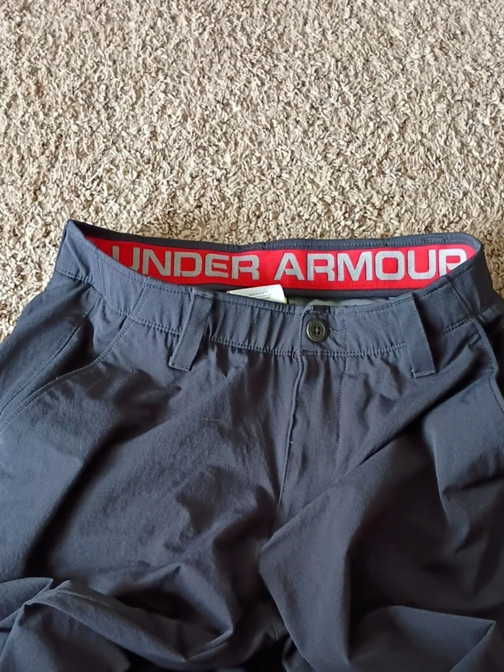 Under Armour Men's Black Casual Stretch Pants.